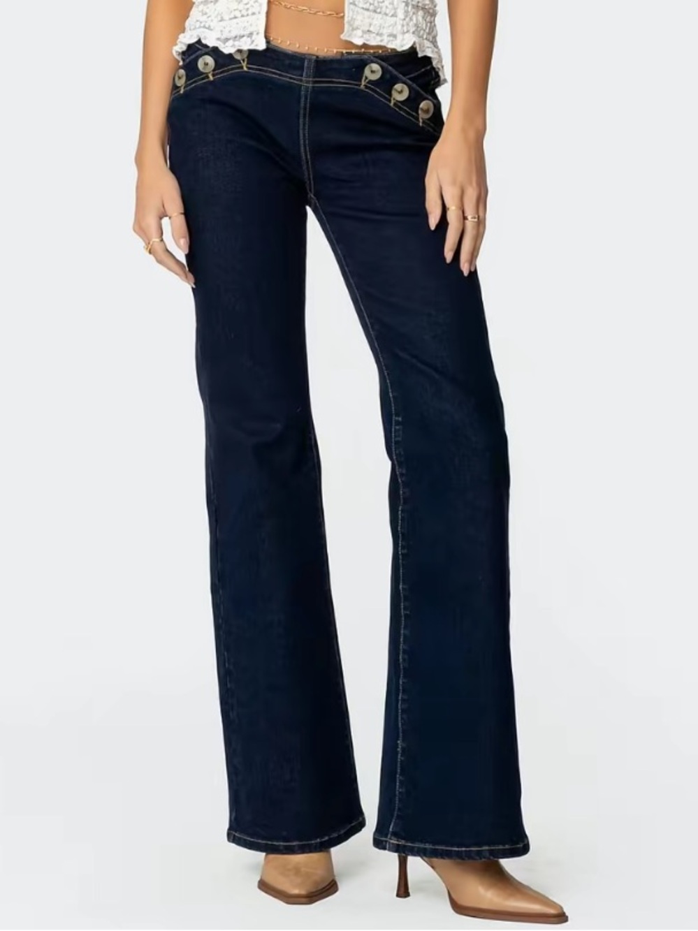 NWOT Edikted Low Rise Flare Jeans